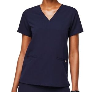 Figs Scrubs Casma Top Navy Blue Small Lot of TWO 2 FW1100